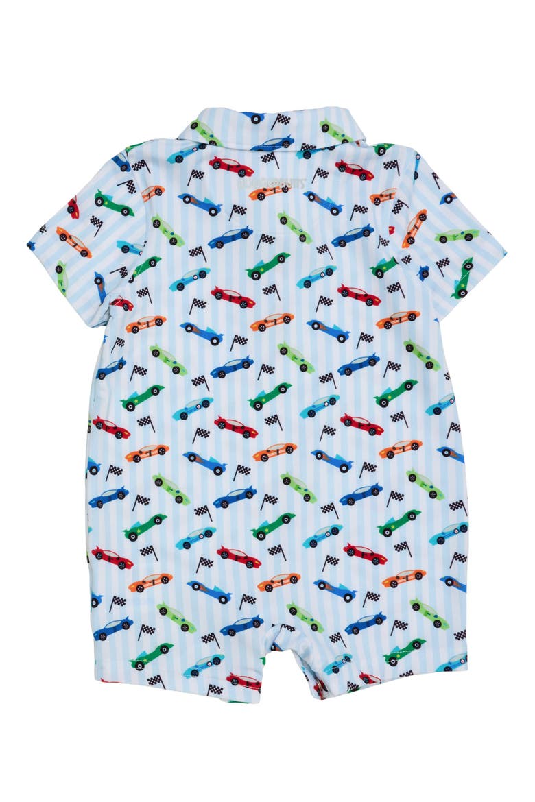 Performance Polo Romper, Alternate, color, Tiny Let's Roll