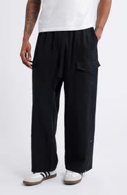 Y-3 Belted Washed Twill Pants