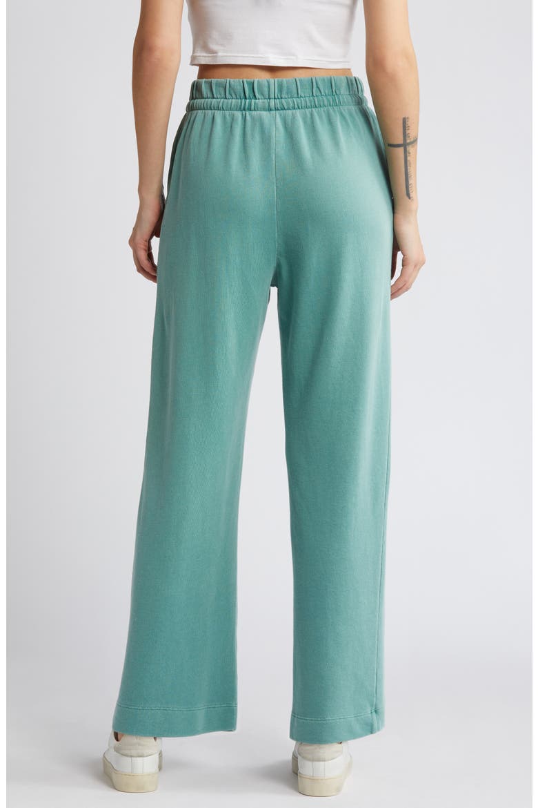 Sporty Drawstring Crop Pants, Alternate, color, GREEN SEAGLASS
