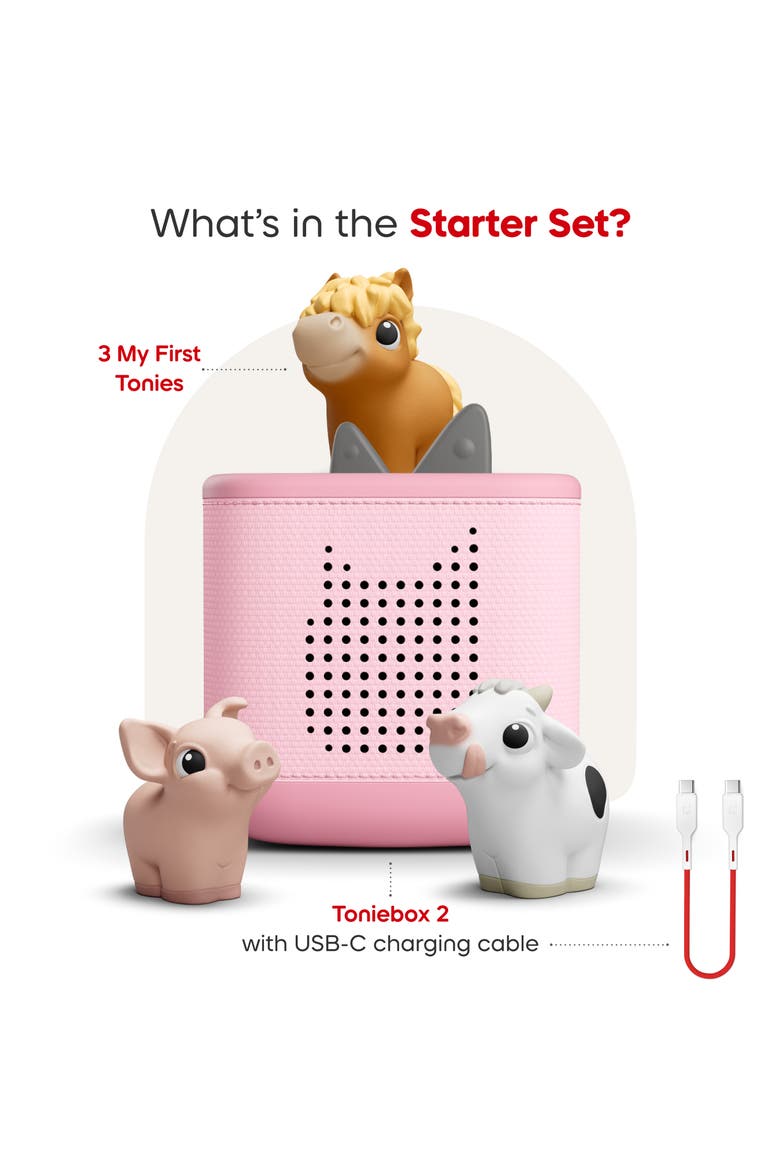 Kids' Toniebox 2 Starter Set, Alternate, color, CLOUD PINK