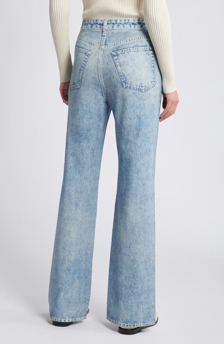 rag & bone rb Miramar Shea Relaxed Straight Cotton Terry Sweatpant Jeans, Alternate, color, Riverly