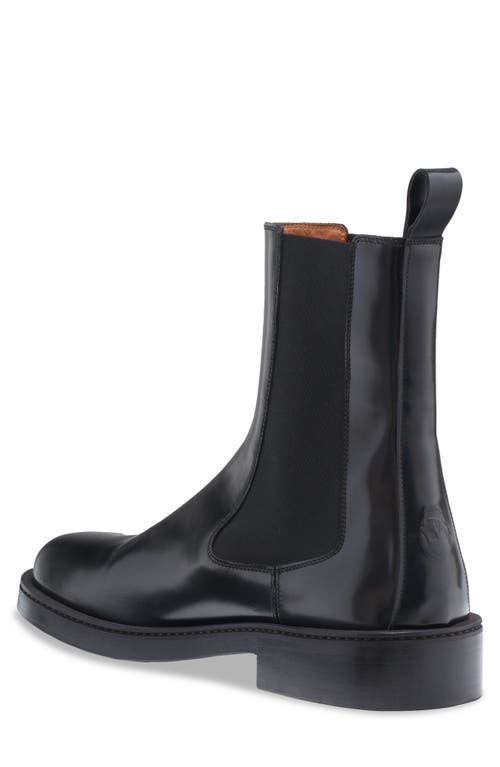 Alexander Mcqueen Calf Leather Chelsea Float Boots In Black