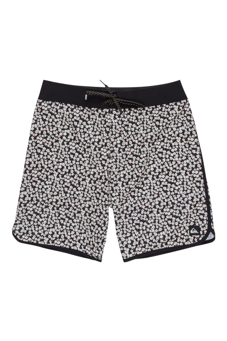 Highline Scallop Swim Trunks, Alternate, color, IRON GATE PRT 4