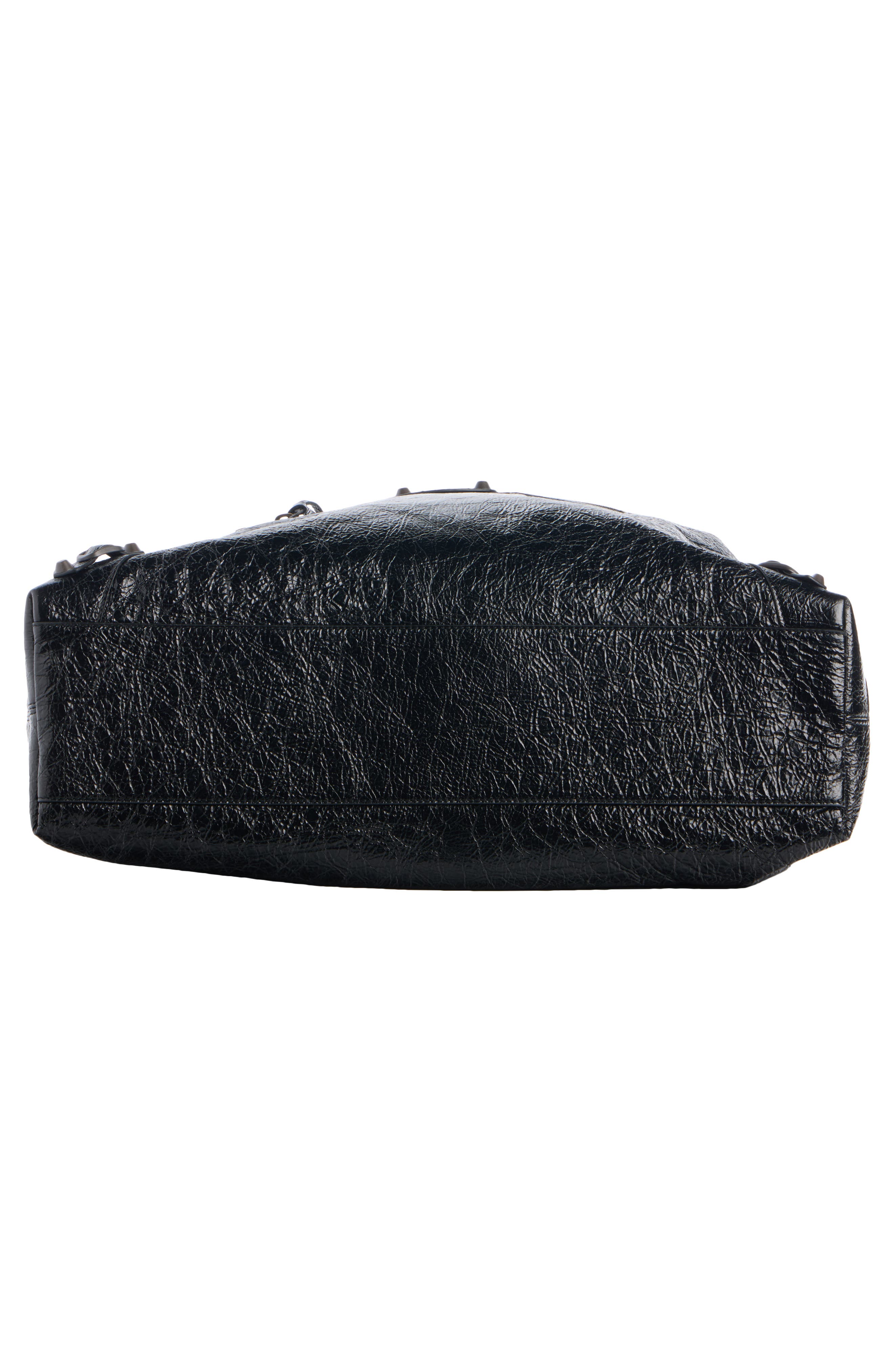 Le City Large Leather Hobo, Alternate, color, 1000 BLACK