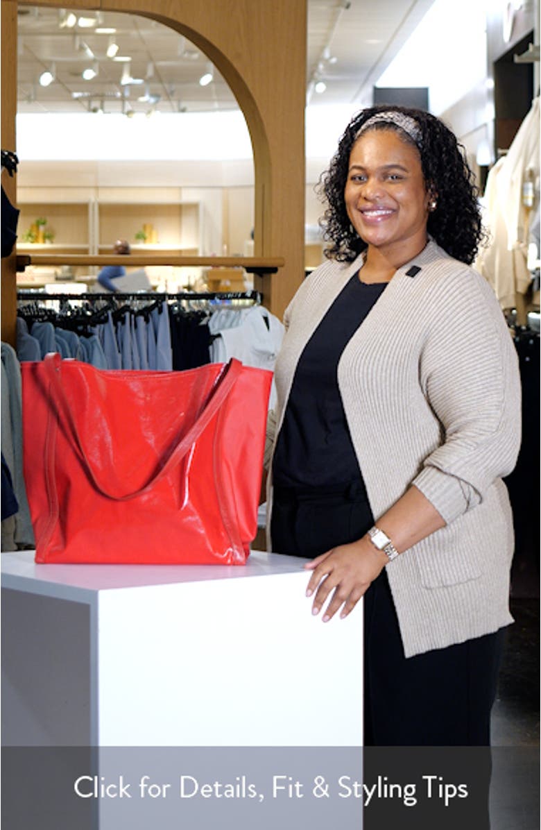 Jet Coated Canvas Tote, sales video thumbnail