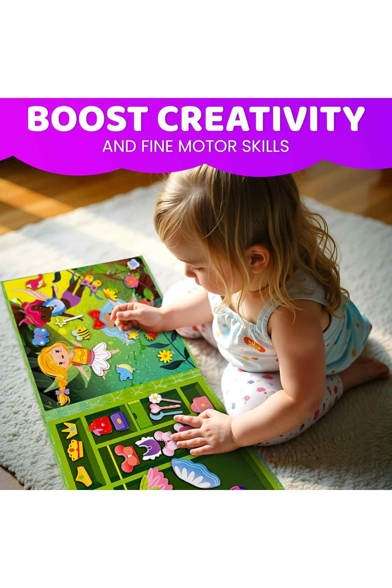 Magnetic Educational Kids Dress-Up Dolls, Alternate, color, Fairytale
