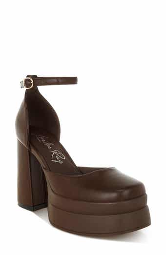 Araminta Block Heel Platform Pump