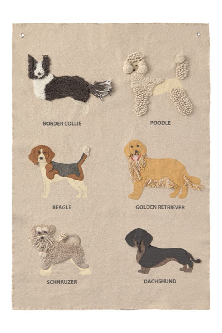 Dogs Wall Hanger, Main, color, TOFFEE NATURAL