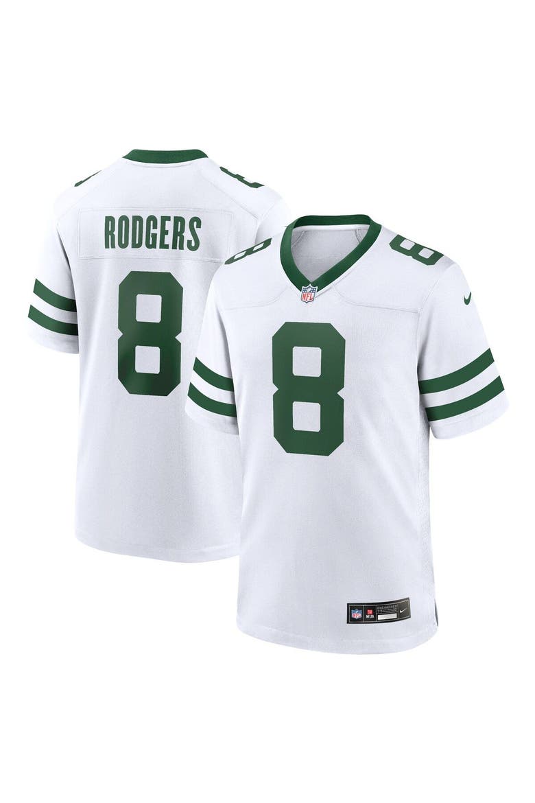 Youth Nike Aaron Rodgers White New York Jets Legacy Player Game Jersey, Main, color, White