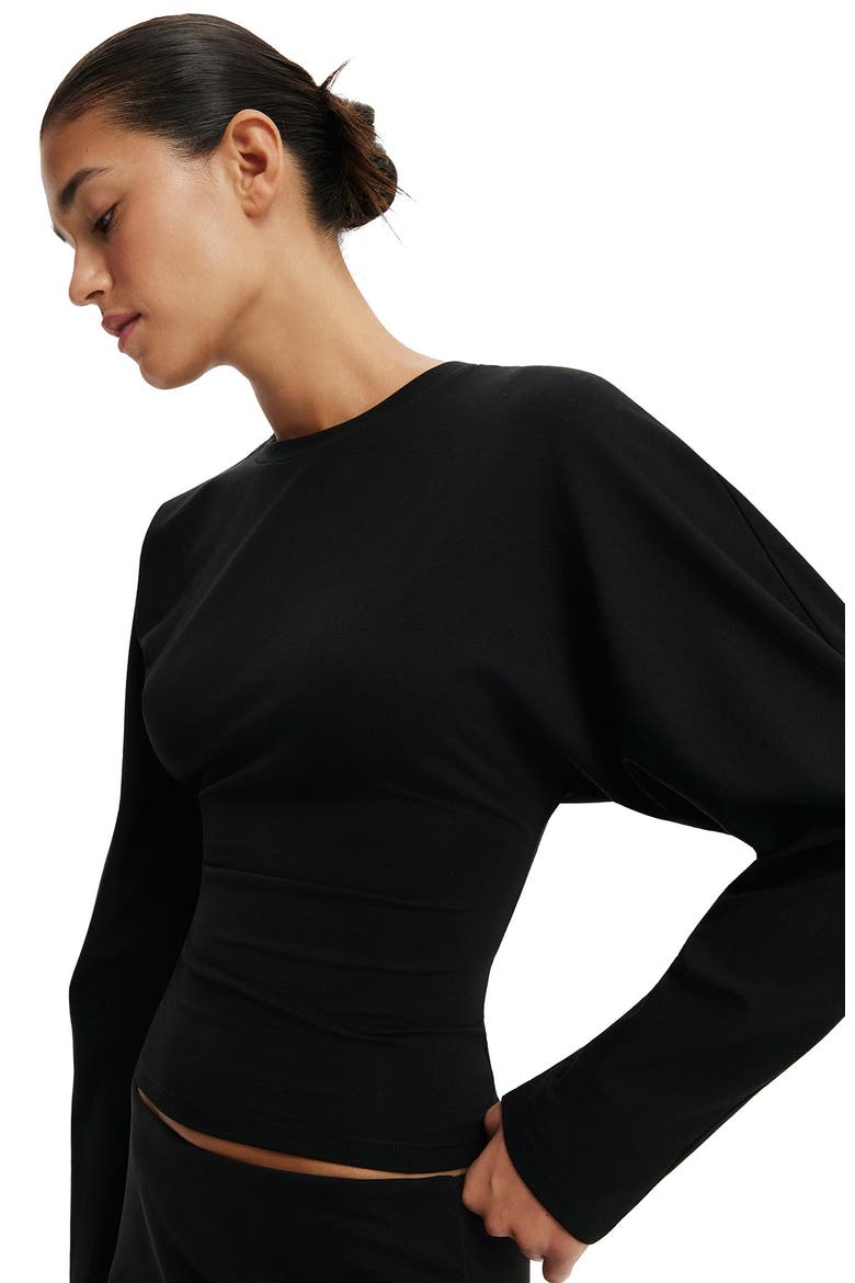 Women's Blair Batwing Long Sleeve, Alternate, color, Black