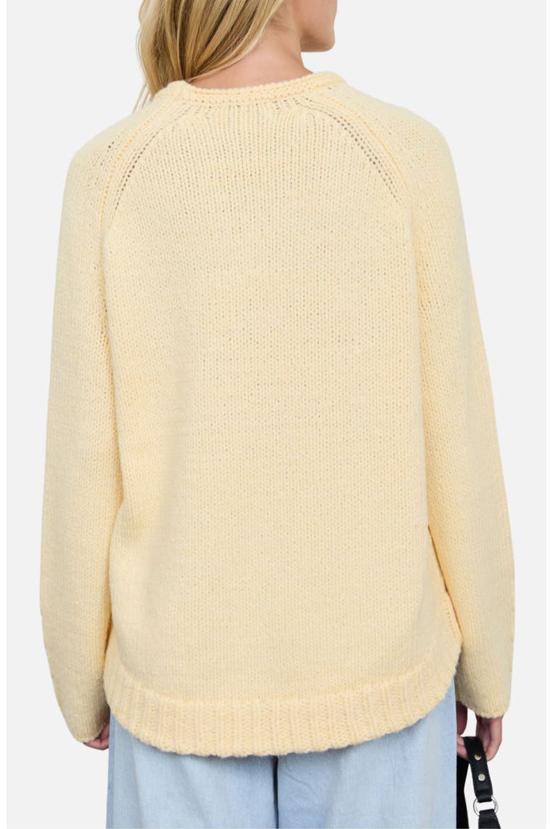 Raglan Rib Knit Sweater, Alternate, color, BUTTER YELLOW