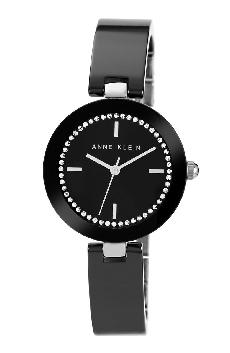 Anne Klein Ceramic Half Bangle Watch, 31mm, Alternate, color, 