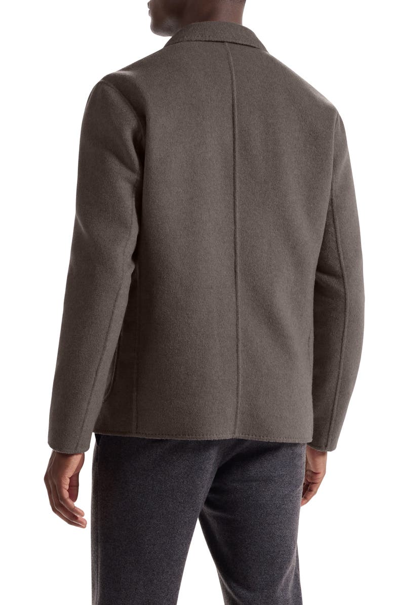 Bugatchi Felted Wool Blend Three Button Blazer, Alternate, color, Walnut