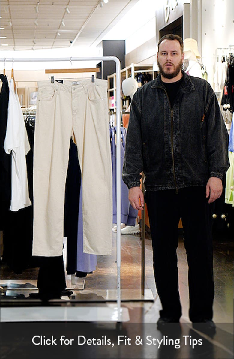 Zach Straight Leg Cotton & Linen Jeans, sales video thumbnail
