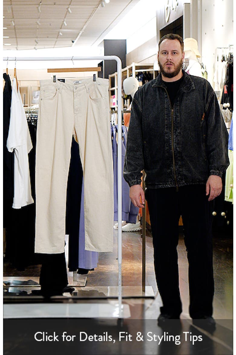 Zach Straight Leg Cotton & Linen Jeans video