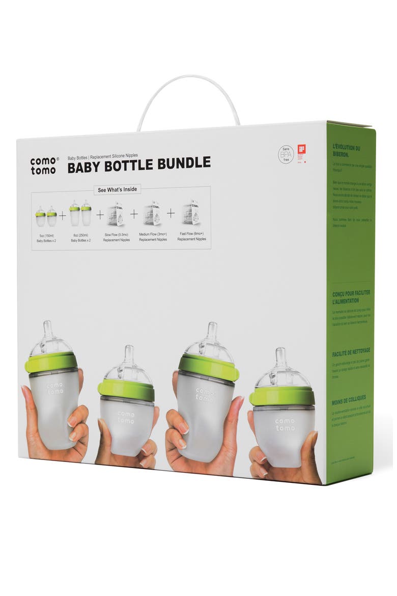 Baby Bottle Bundle, Alternate, color, GREEN