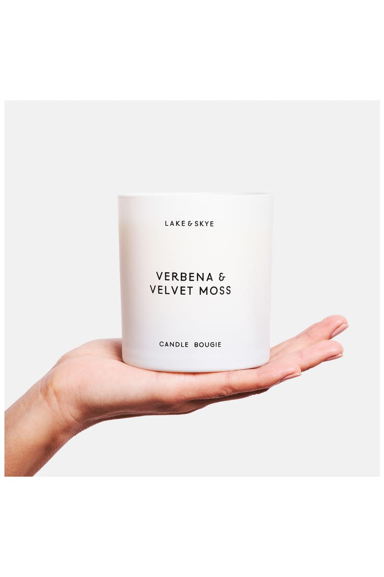Verbena & Velvet Moss Scented Candle, Alternate, color, NO COLOR