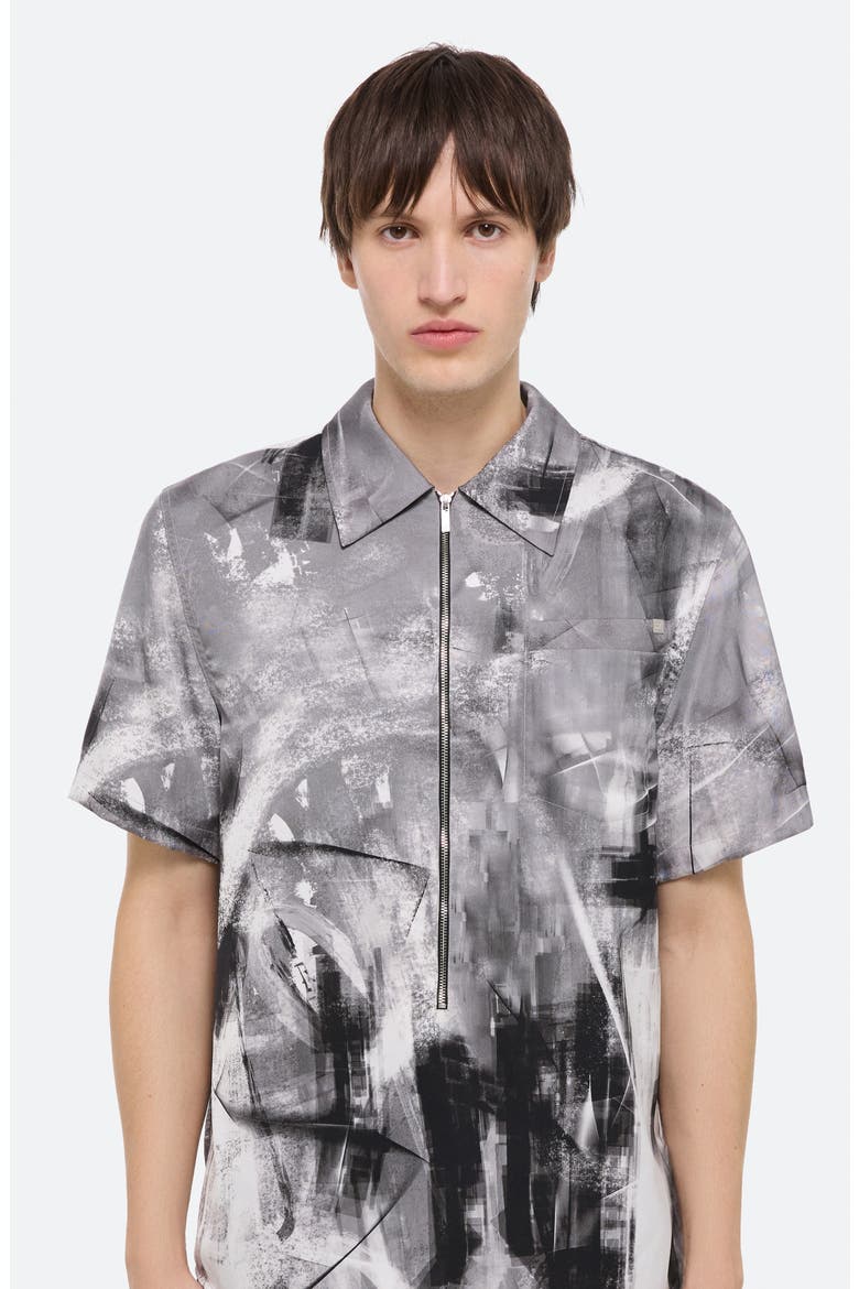 Zip Scribble Shirt, Alternate, color, WHITE MULTI - C1A