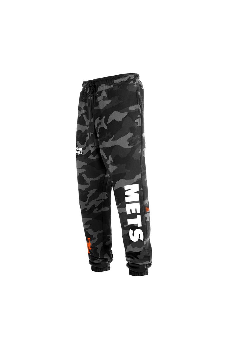 New Era Men's New Era Black New York Mets Camo Jogger Pants, Alternate, color, 