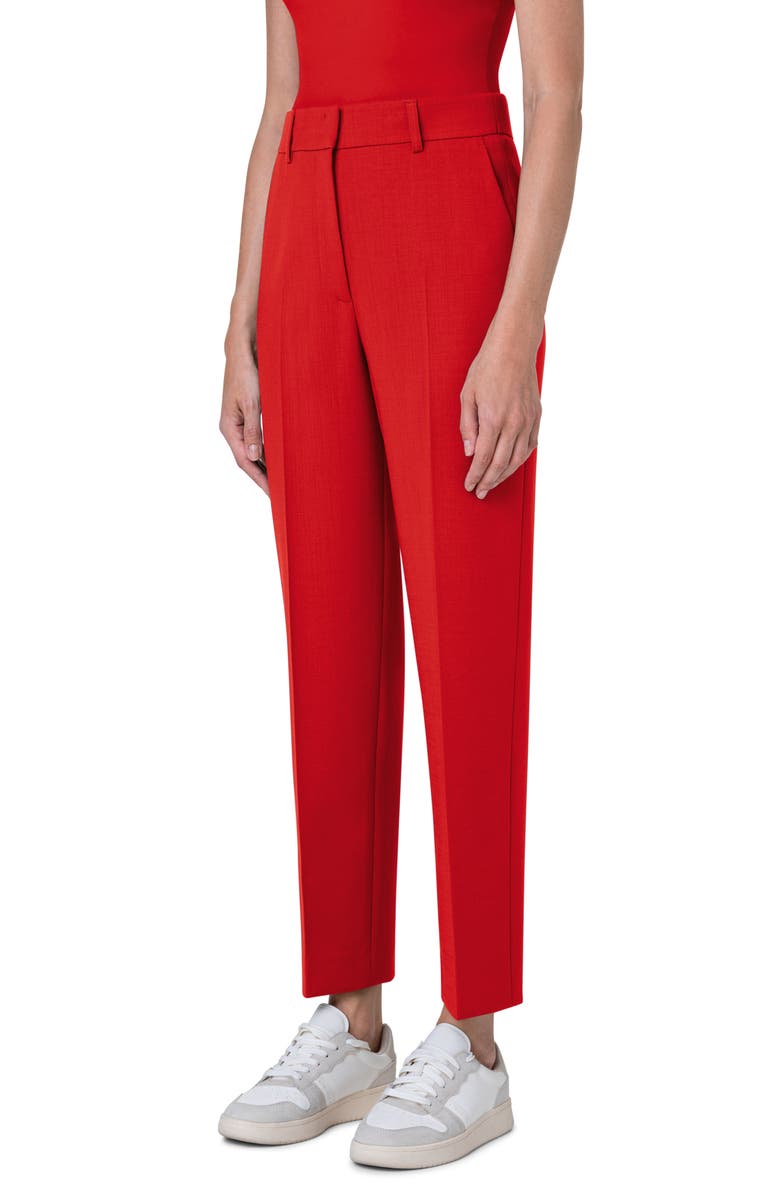 Akris punto Slim Leg Stretch Modal Pants, Alternate, color, 
