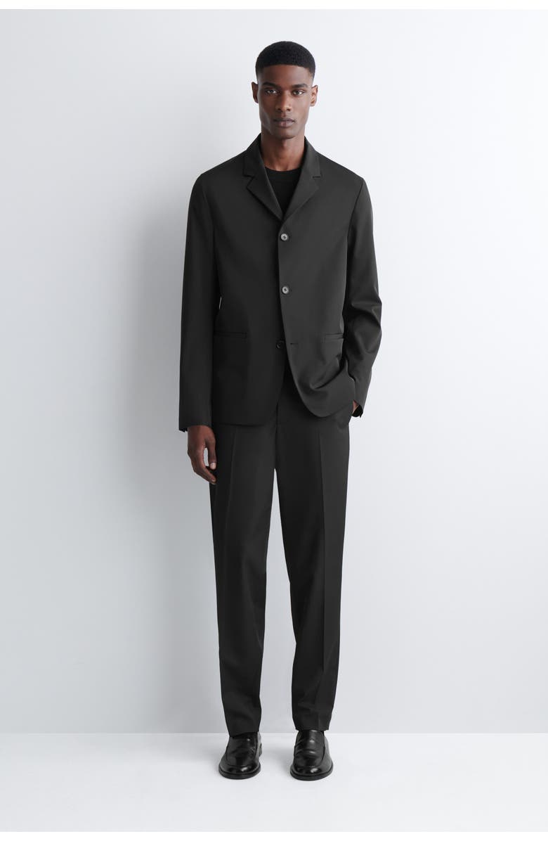 COS Slim Unstructured Tech-twill Blazer, Alternate, color, Black