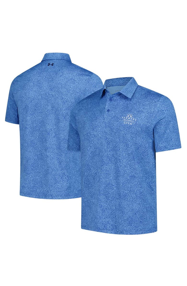 Under Armour Men's Under Armour  Blue 2025 Farmers Insurance Open Playoff 3.0 Eagle Swoop Polo, Main, color, Blue