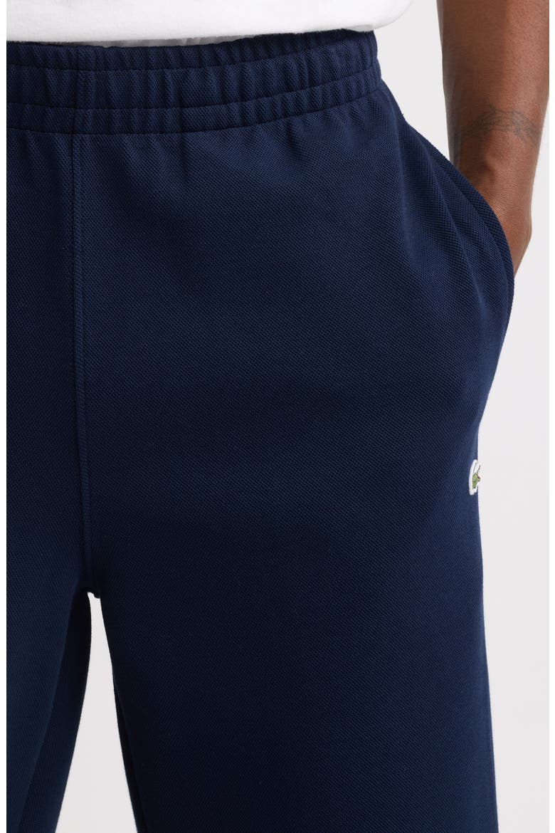 Cotton Blend Piqué Joggers, Alternate, color, NAVY BLUE