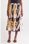 A-Line Print Skirt