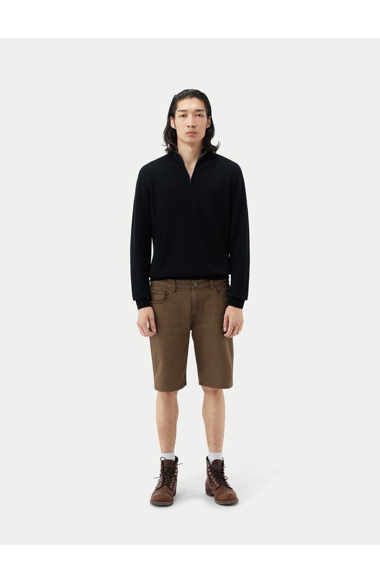 Gobi Cashmere Timeless Half-Zip Cashmere Sweater, Alternate, color, Black