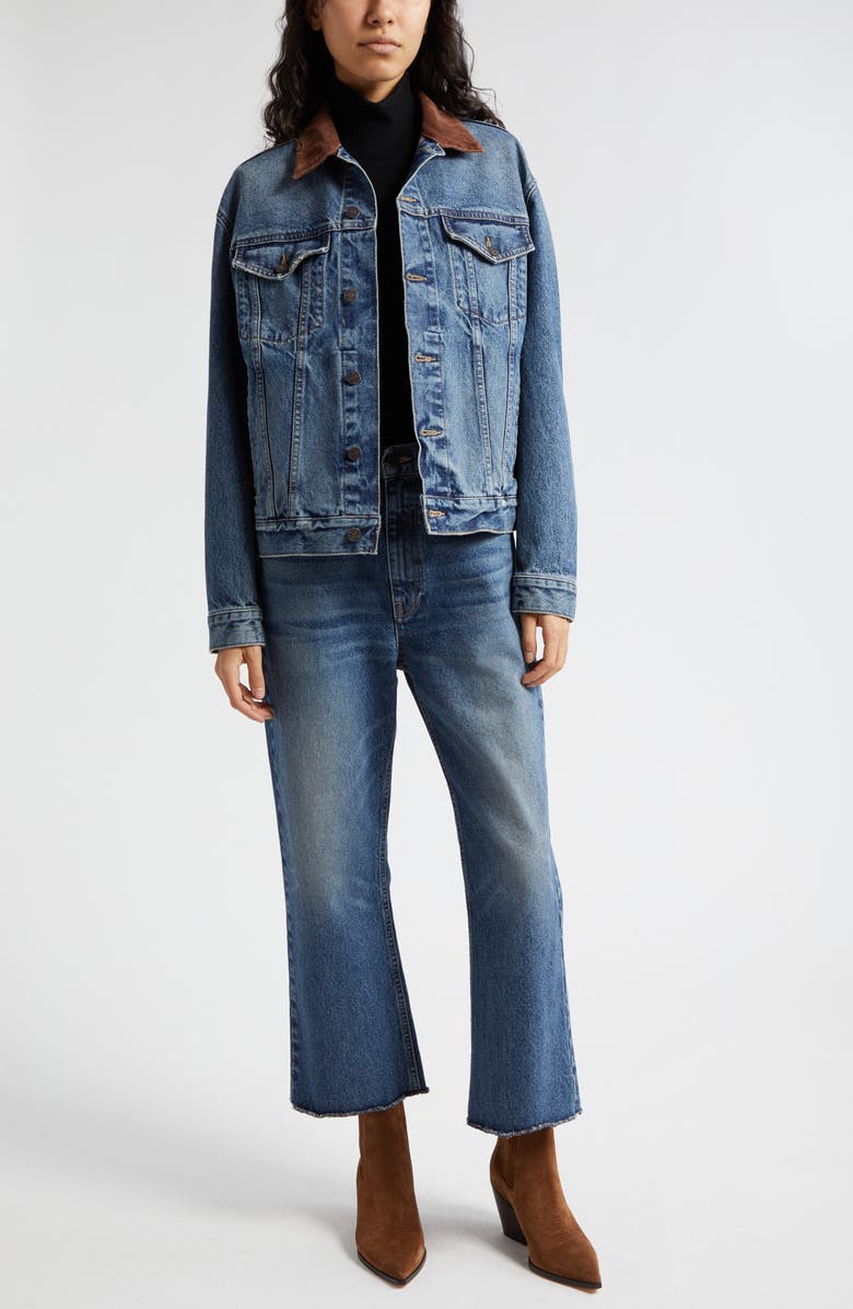 Nili Lotan Chesney Denim Trucker Jacket, Alternate, color, 