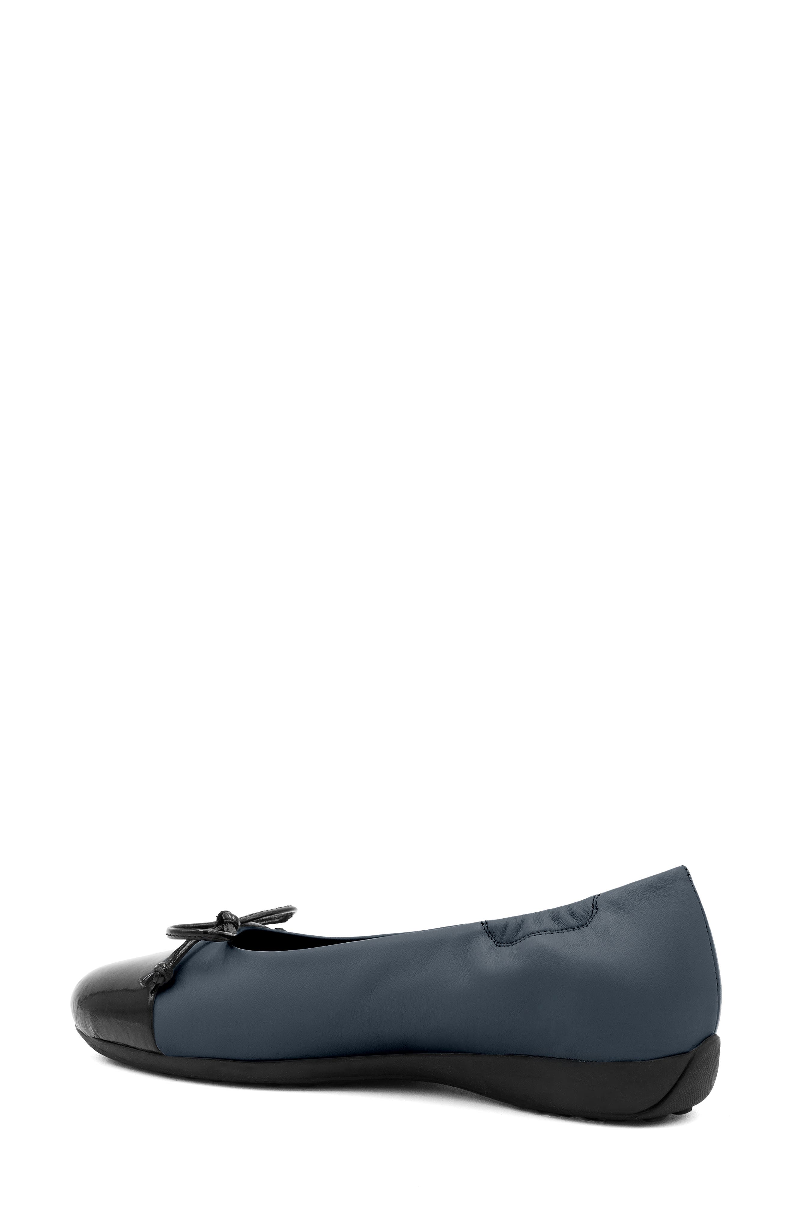 Joke Leather Flat, Alternate, color, BLUE/ NAVY