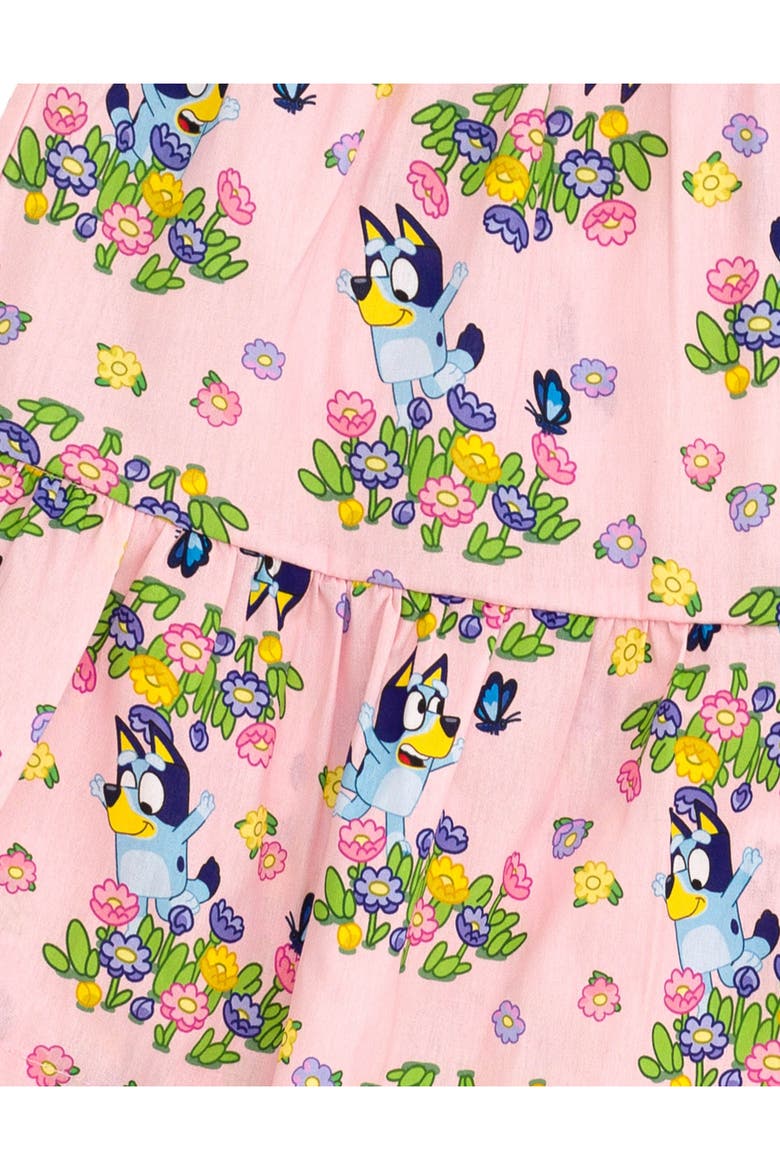 Sleeveless Dress and Sun Hat Set, Alternate, color, Bluey Bingo Pink