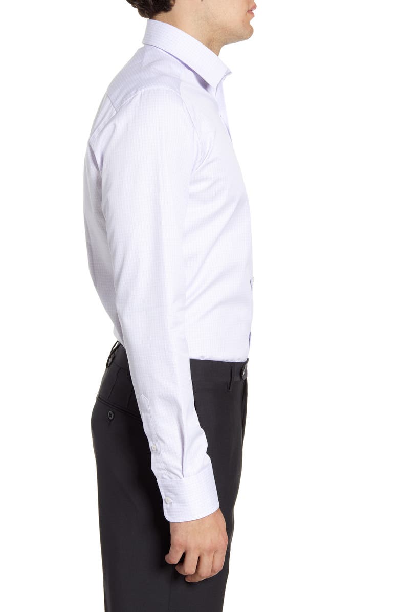 David Donahue Slim Fit Check Dress Shirt, Alternate, color, 