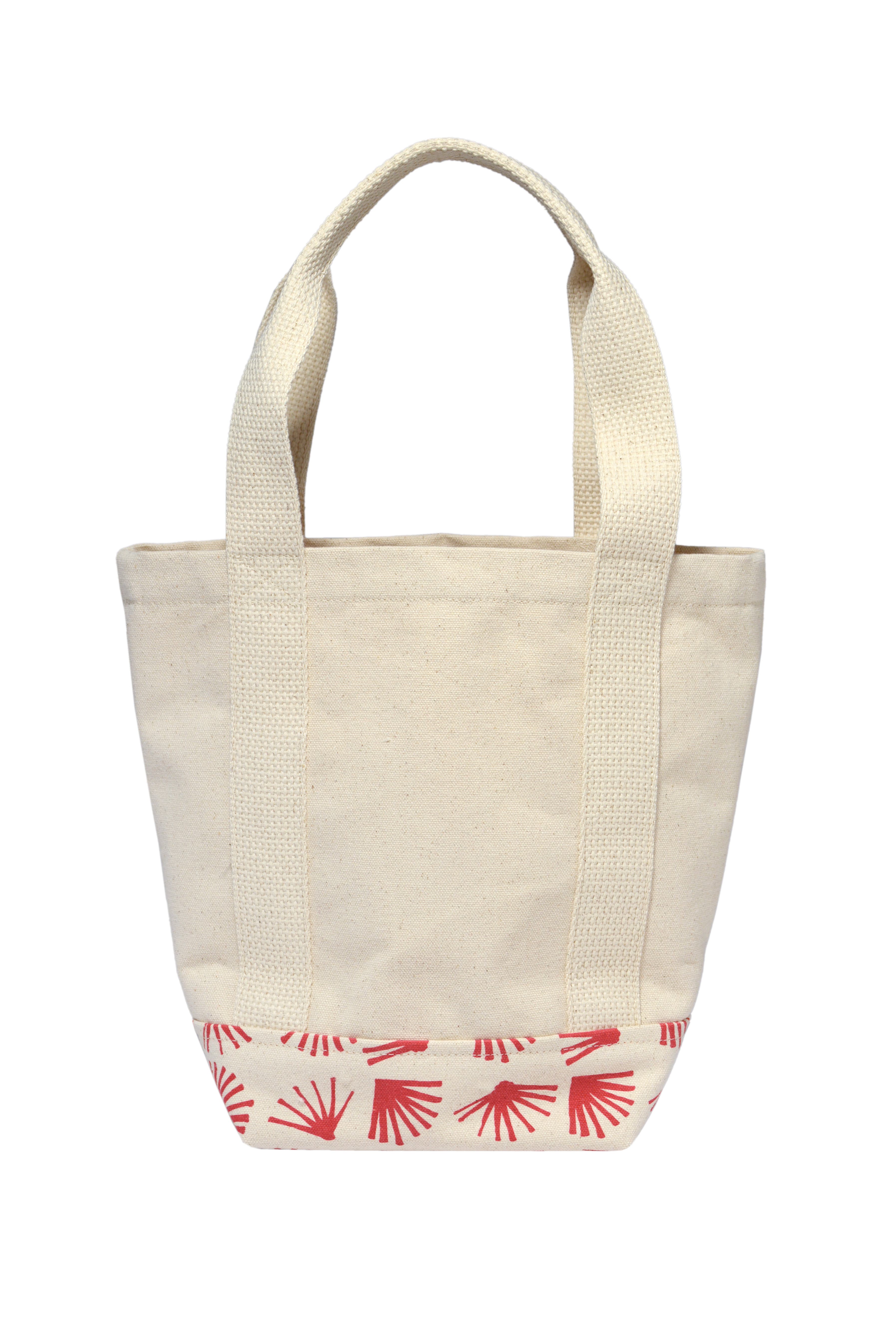 Dance Happy Ginkgo Mini Tote Bag, Alternate, color, Nantucket Red