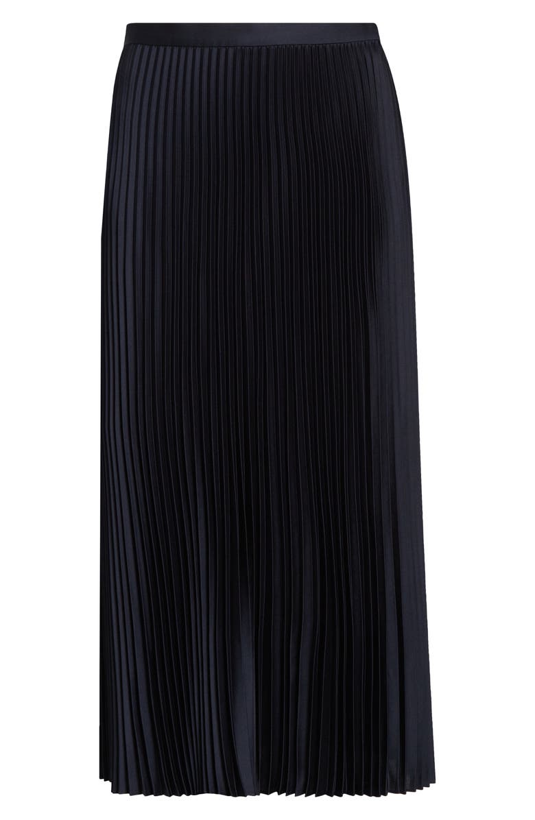 Theory Pleat Satin Midi Skirt, Alternate, color, Nctrn Way