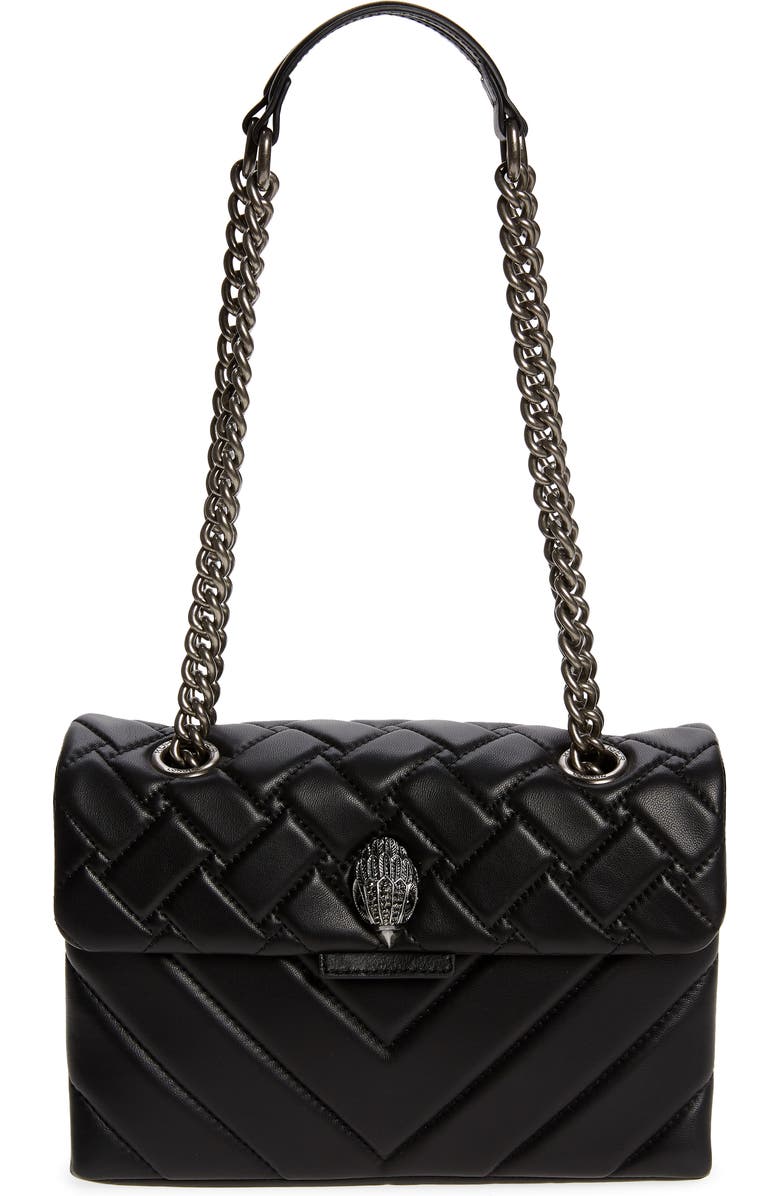 Kurt Geiger London Kensington Quilted Leather Shoulder Bag, Main, color,