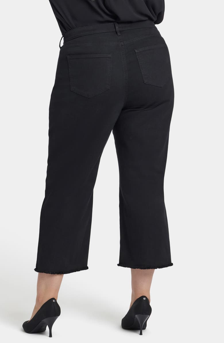 NYDJ Coco High Waist Relaxed Crop Wide Leg Jeans, Alternate, color, Black