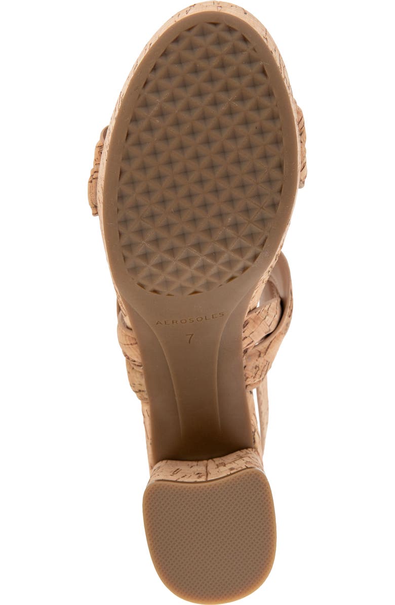 Aerosoles Camea Platform Sandal, Alternate, color, Natural Cork