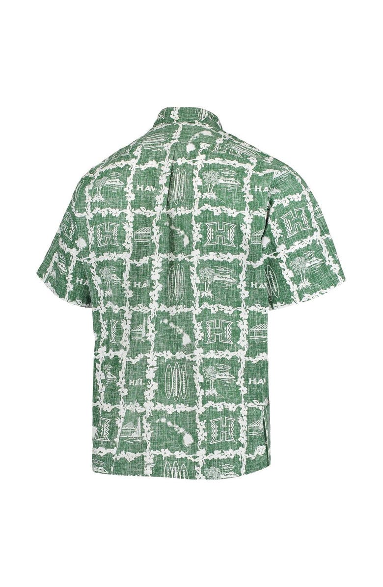 Reyn Spooner Men's Reyn Spooner Green Hawaii Warriors Classic Button-Down Shirt, Alternate, color, 