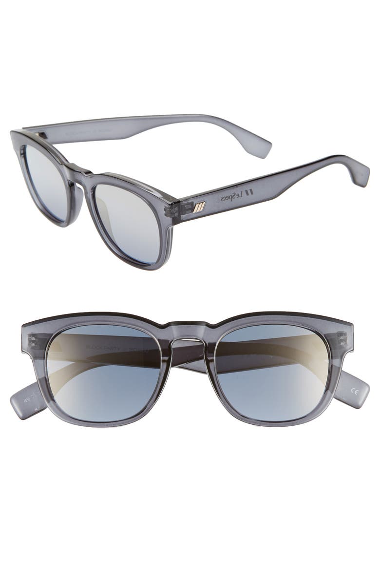 Le Specs Block Party 49mm Round Sunglasses, Main, color, 