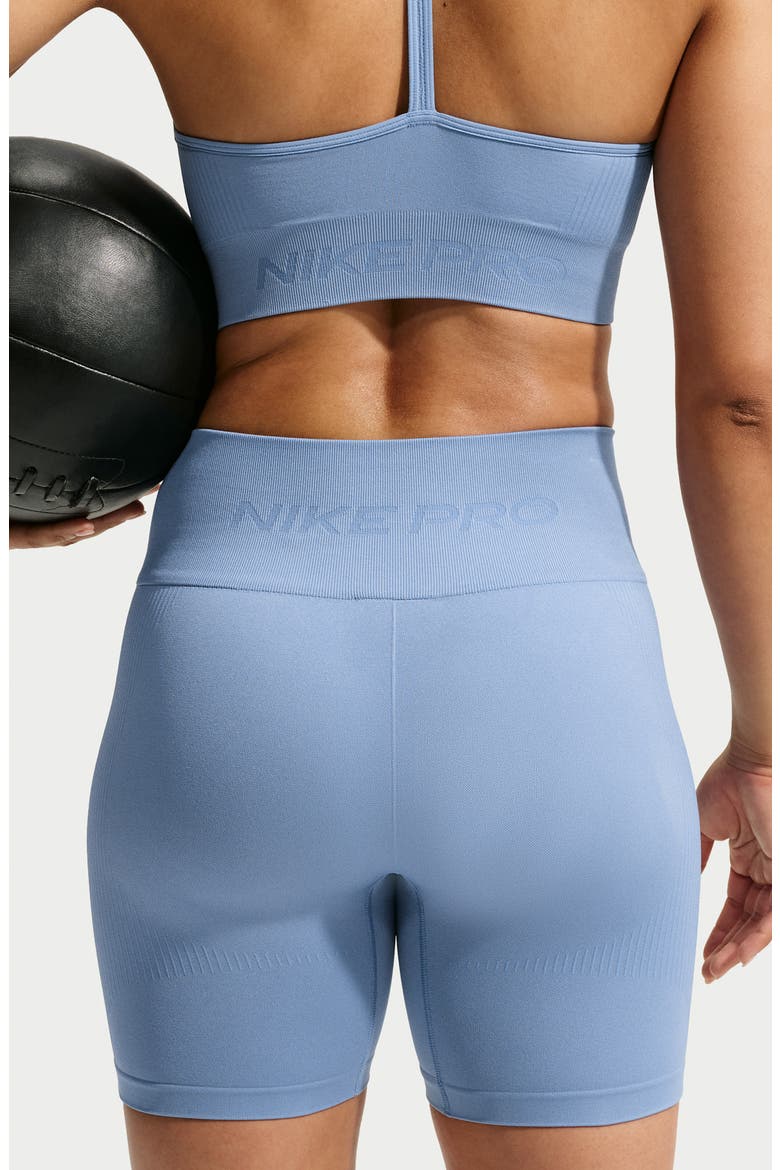 Dri-FIT High Waist 5-Inch Bike Shorts, Alternate, color, WORK BLUE