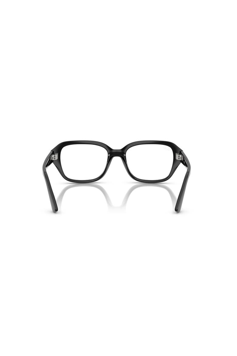 53mm Square optical glasses, Alternate, color, Black