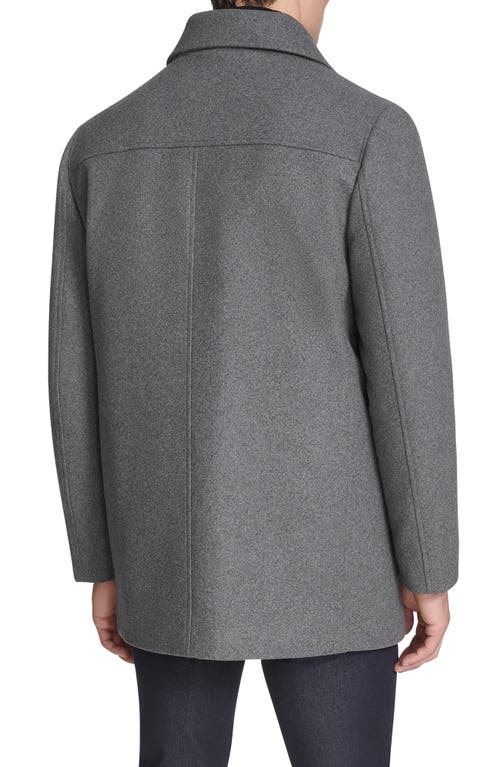 Kenneth Cole New York Single Button Wool Blend Knit Blazer In Gray