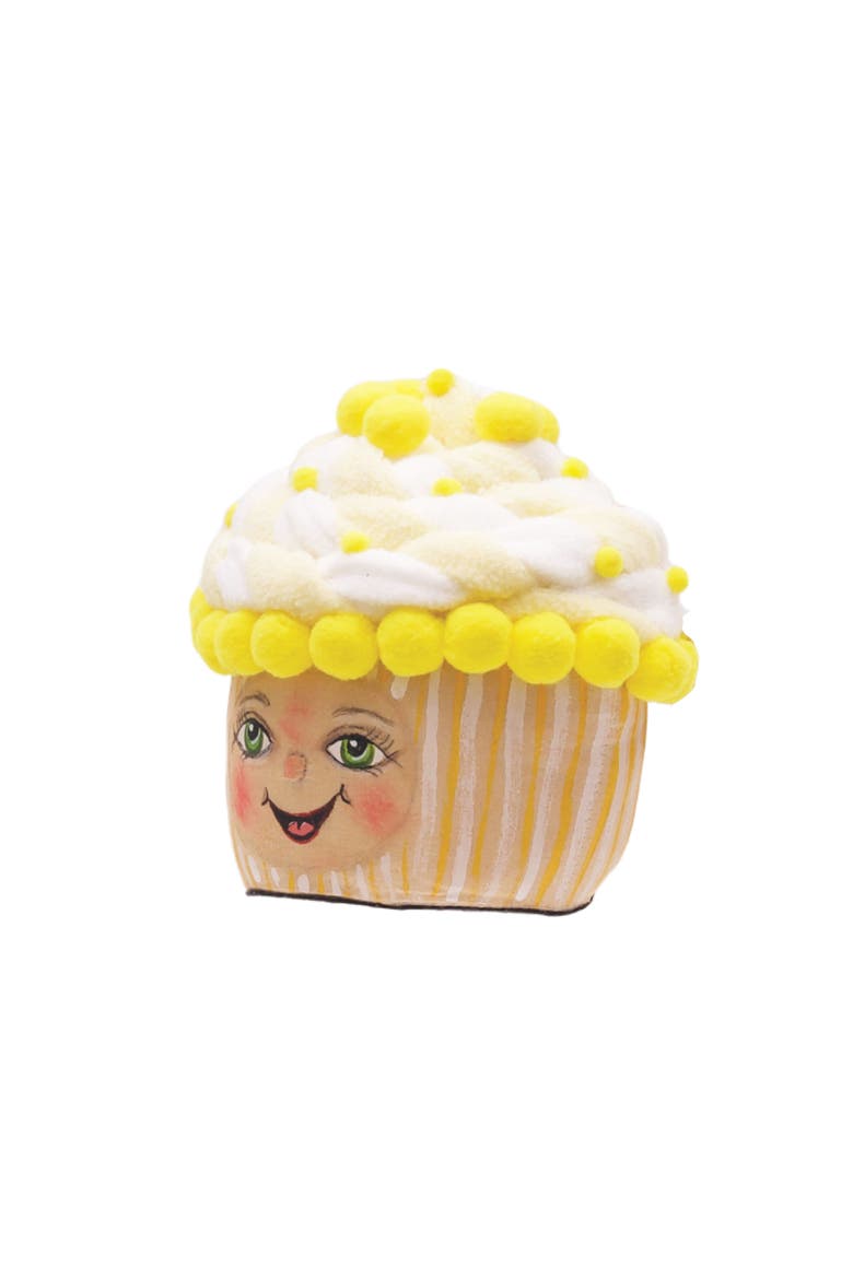 Cleo Cupcake Joe Spencer Gathered Traditions Figurine 6.5", Alternate, color, Yellow