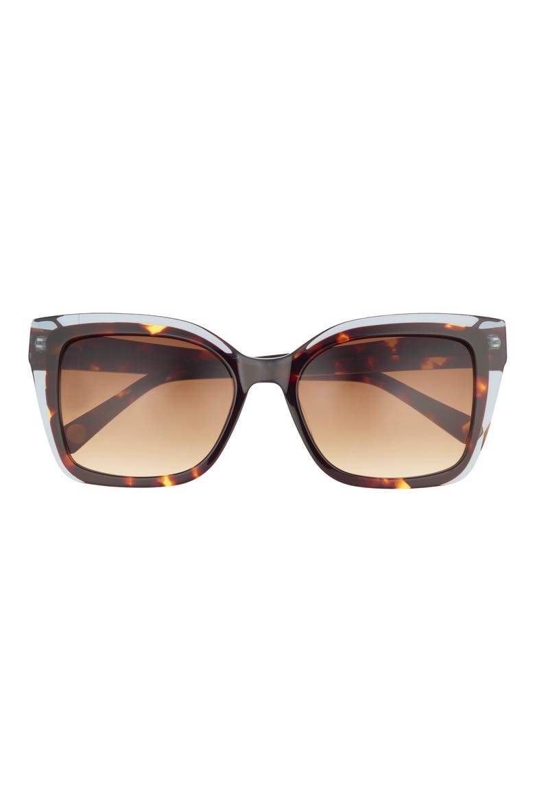 55mm Cat Eye Sunglasses, Main, color, TORTOISE