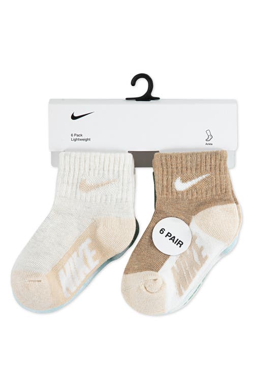 Nike Assorted 6-pack Cotton Blend Socks (baby) In Multi