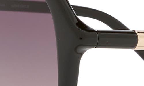 Quay Chart Topper 54mm Aviator Sunglasses In Black
