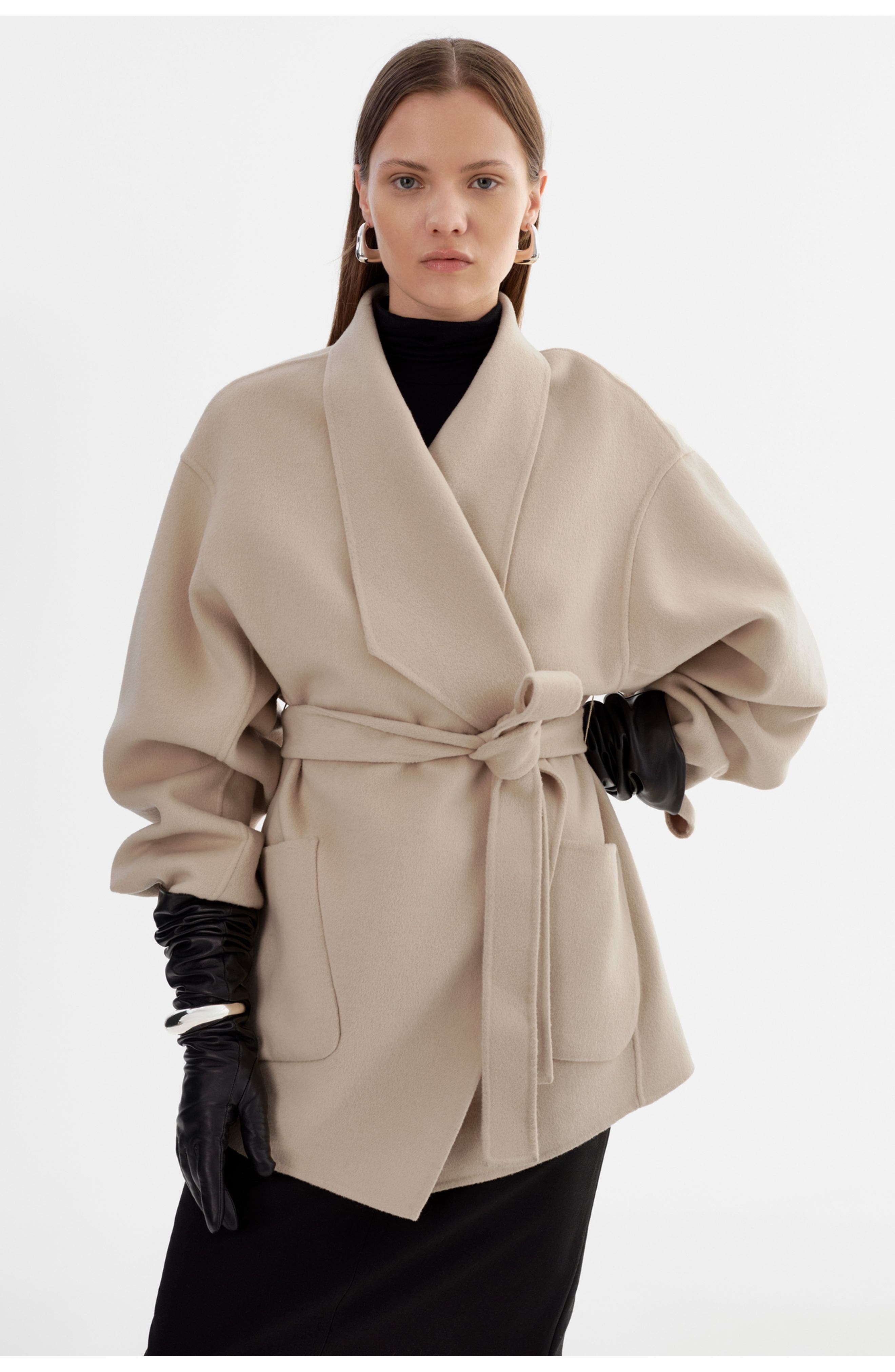 Mekia| Double Face Wool Coat - image 3