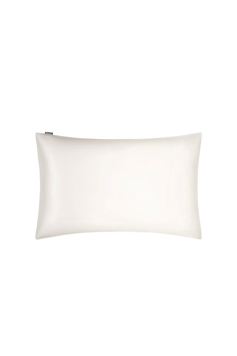 LILYSOFT Ultra Soft Non-Colorants Silk Pillowcase, Main, color, White
