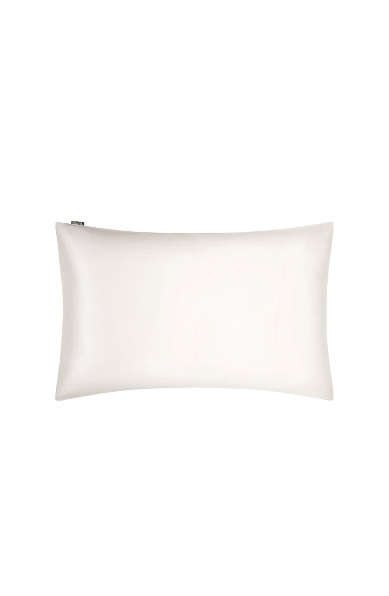 Lilysilk LILYSOFT Ultra Soft Non-Colorants Silk Pillowcase, Main, color, White